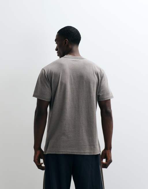 Hollister - T-shirt ras de cou à manches courtes - Gris délavé, 5 de 5