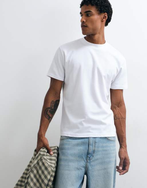 Hollister T-shirt relaxed fit quotidiana bianca, 2 di 5