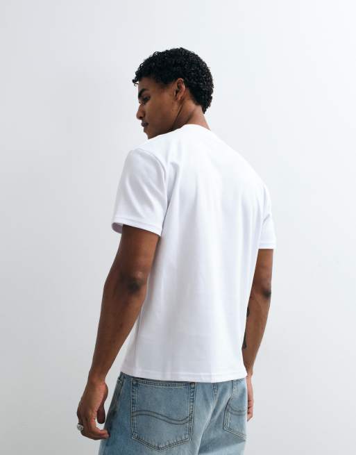 Hollister T-shirt relaxed fit quotidiana bianca, 3 di 5