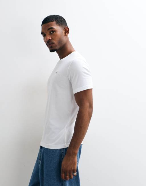 Hollister t-shirt slim fit bianca, 4 di 5