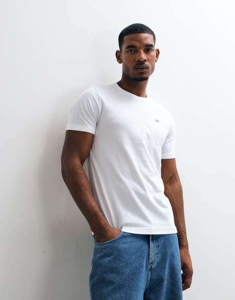 Hollister T-shirt slim fit w białym kolorze - view 1