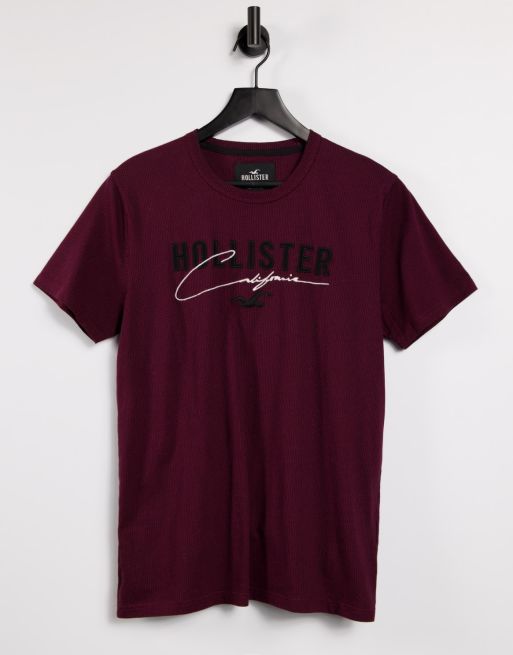 Maroon hollister shirt 2025