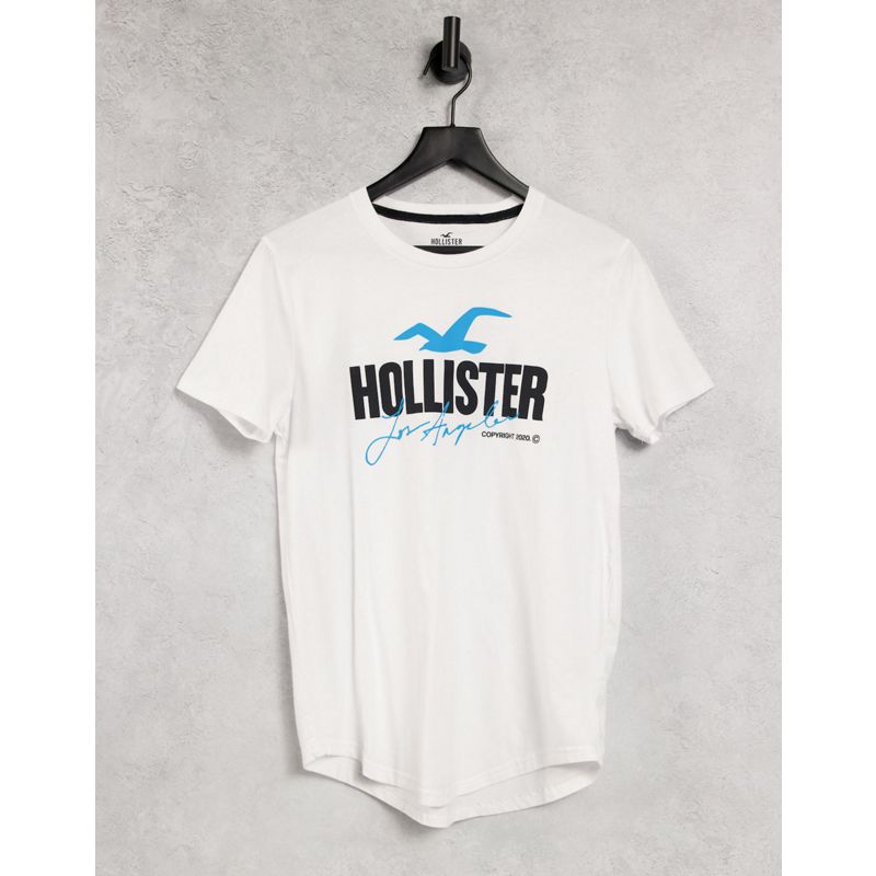 6jN1f Uomo Hollister - T-shirt tecnica bianca con logo
