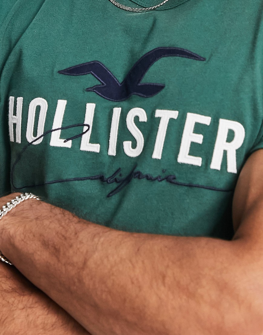T-shirt tecnica verde con icona - Hollister T-shirt donna  - immagine3