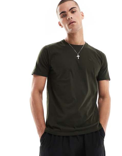 Hollister - T-shirt verde scuro con logo - view 1