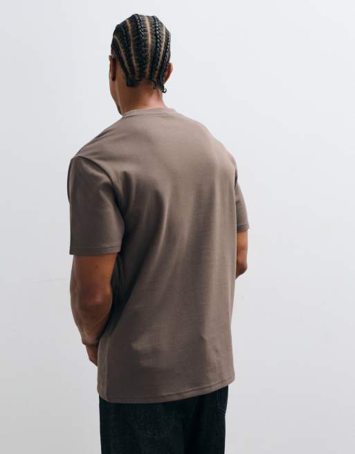 Hollister - T-shirt vestibilità comoda marrone, 4 di 5