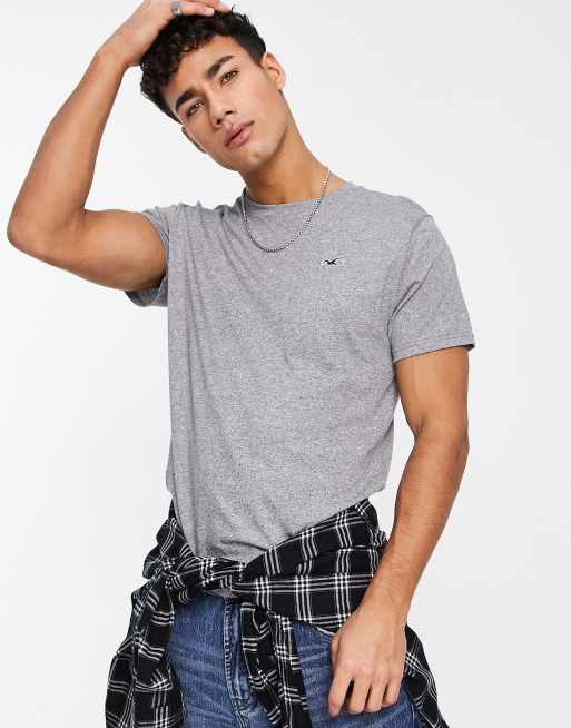 Hollister t-shirt with logo in gray