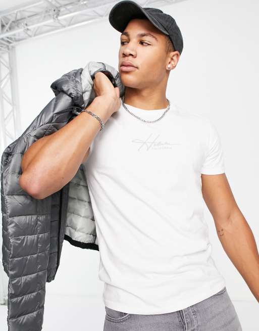 Hollister t-shirt with logo in white