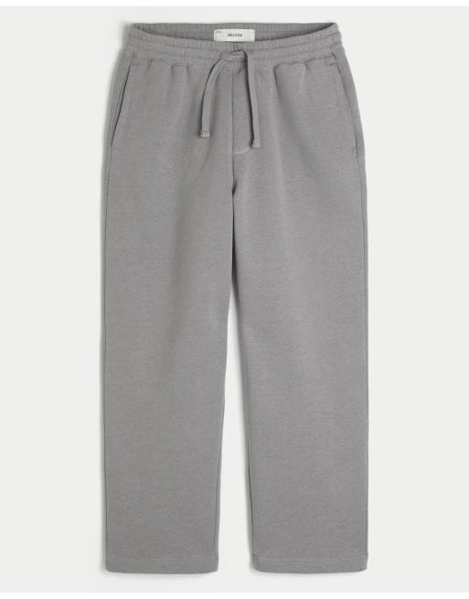 Hollister Tall back pocket graphic baggy sweatpants in charcoal, 4 of 4