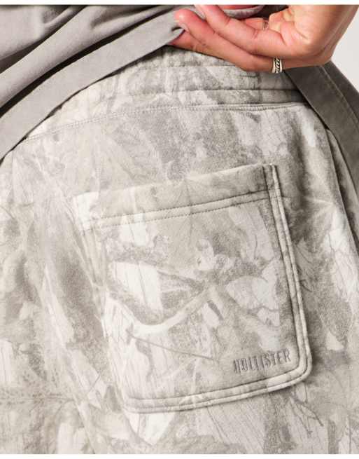 Hollister tall feel good baggy sweatpants in cream camo, 4 of 4