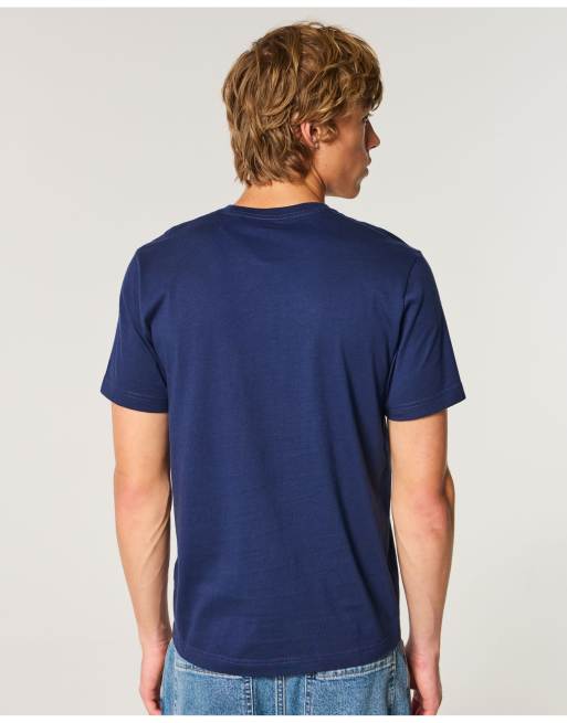 Hollister Tall must-have cotton icon tee in navy, 3 of 4