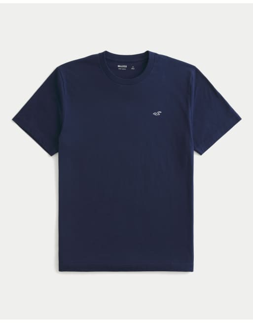 Hollister Tall must-have cotton icon tee in navy, 4 of 4