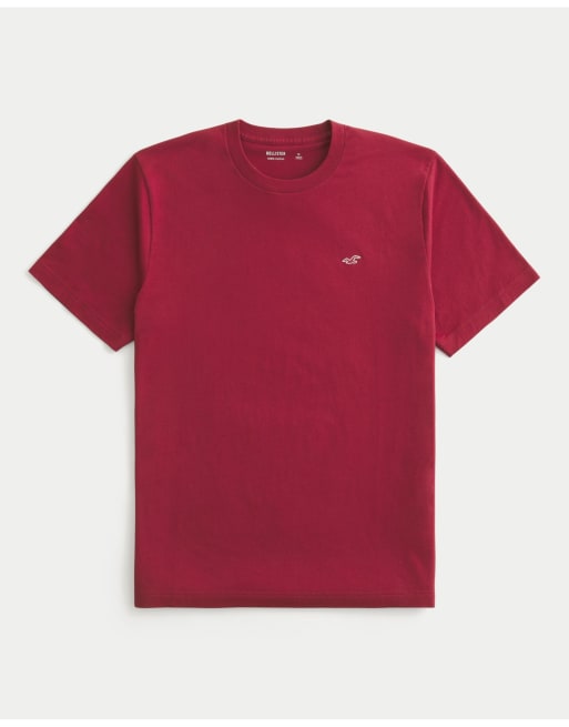 Hollister Tall must-have cotton icon tee in red, 3 of 3