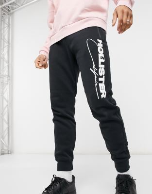 black hollister joggers