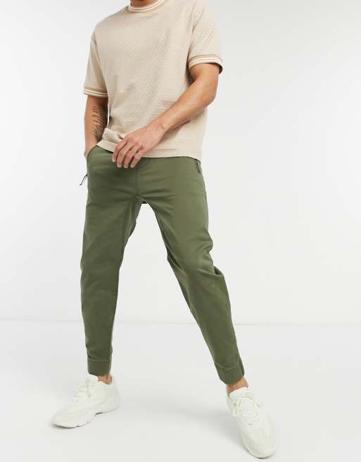 Hollister green joggers best sale