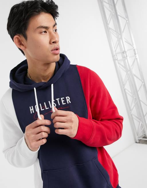 Hollister color block top hoodie
