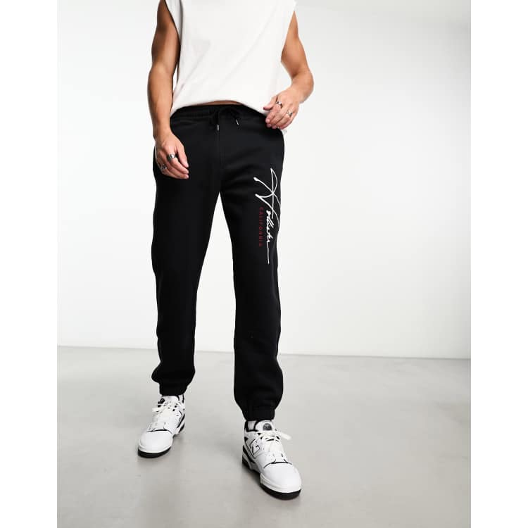 Hollister Logo Slim jogger in Blue