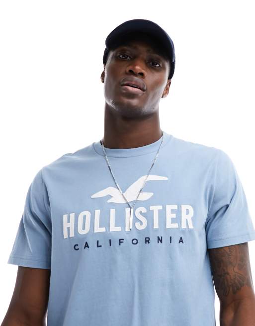 Hollister – Tech - Ljusblå t-shirt med logga