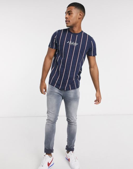 Hollister t shirt rayé clearance