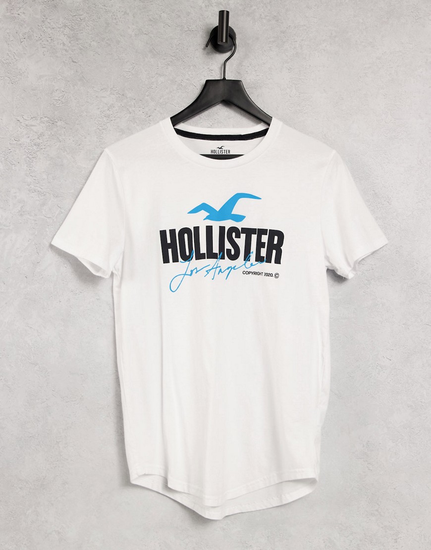 Hollister - Tech logo t-shirt i hvid