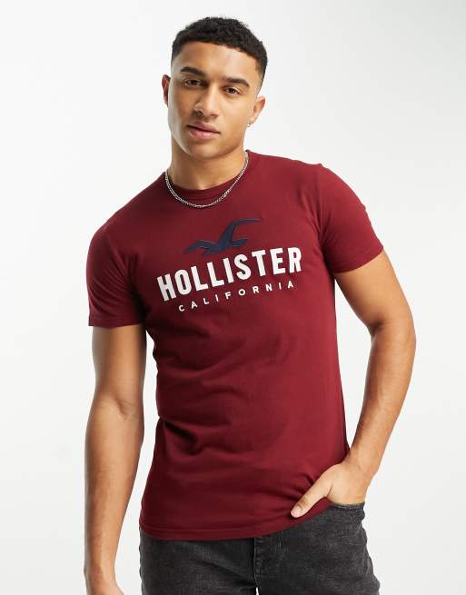 Hollister tech logo t-shirt in white