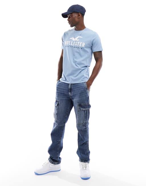 Light blue cheap hollister shirt