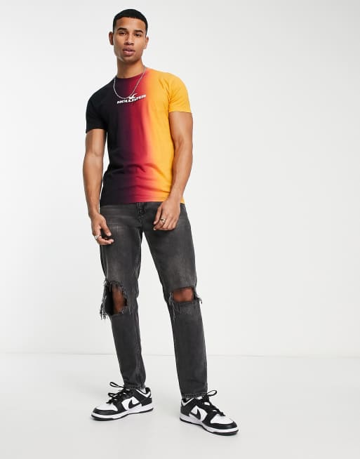 Hollister orange clearance shirt