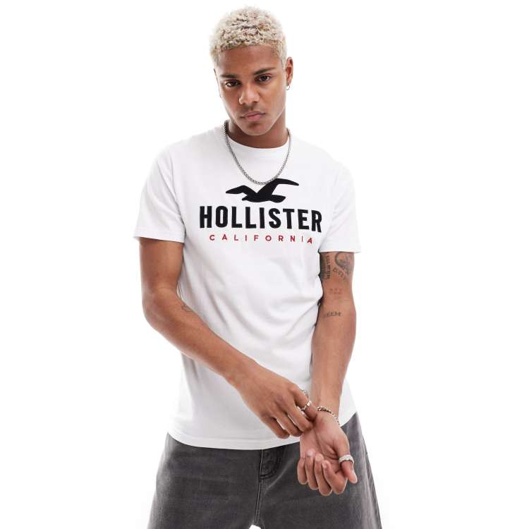 Hollister Tech T Shirt mit Logo in WeiB ASOS