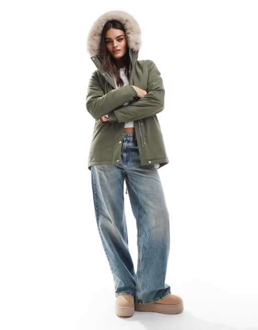 Fur lined hooded jacket hotsell