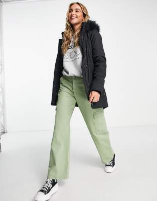 Hollister women's parkas sale