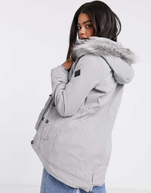 Hollister Teddy Lined Parka Jacket, 47% OFF