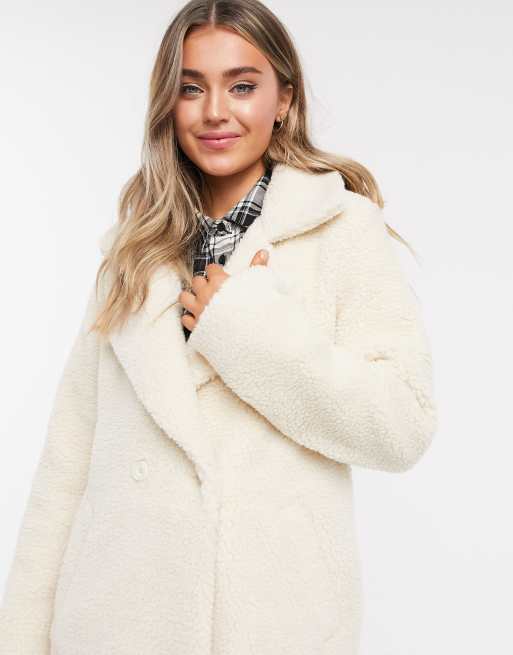 Teddy coat hollister sales