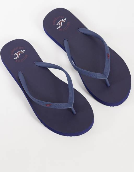 Hollister - Teenslippers in marineblauw