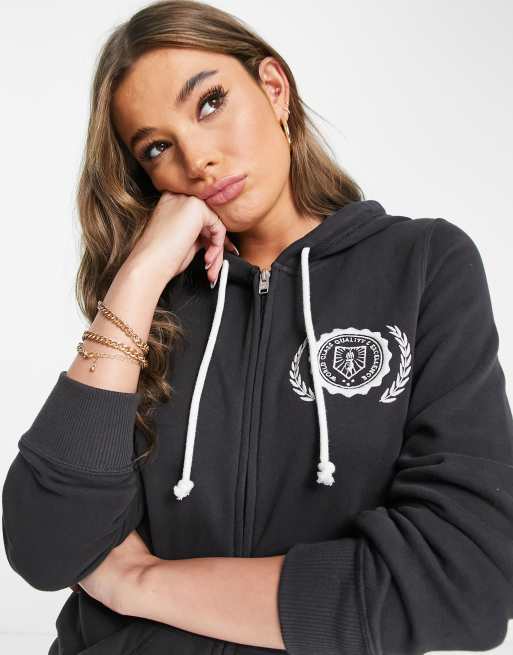 Hollister terry hoodie top