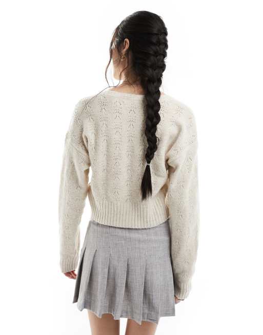 Hollister textured cardigan on sale