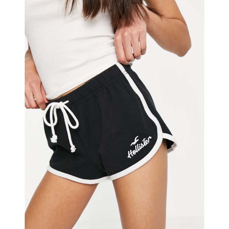 Hollister thigh logo short in black