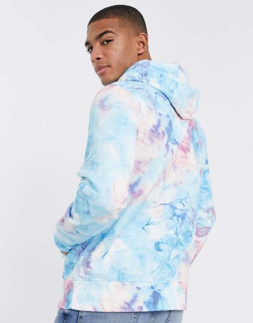 Hollister white tie sales dye hoodie