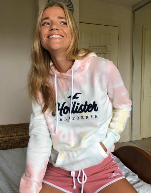 Hollister hoodie tie dye online