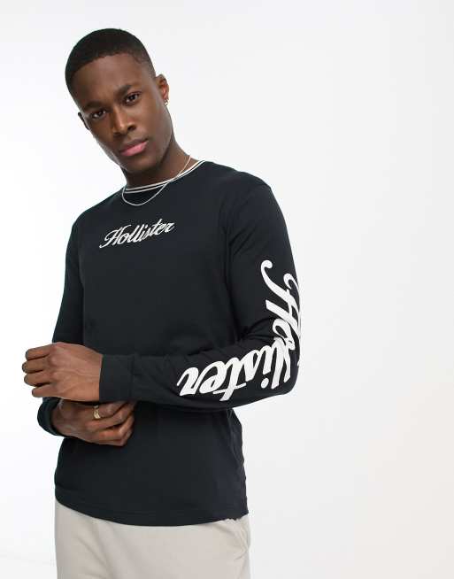 Hollister Long-Sleeve T-shirt Black: Buy Online at Best Price in Egypt -  Souq is now