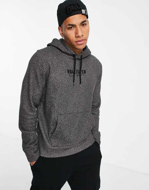 Sudadera gris best sale hollister