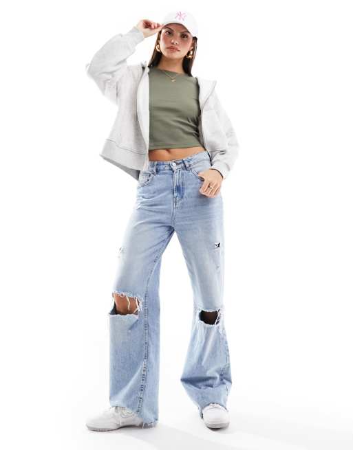 Hollister - Top a maniche lunghe a coste verde, 4 di 4