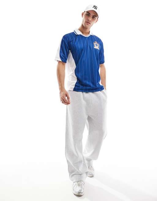 Hollister - Top de sport à rayures avec col - Bleu, 4 de 4