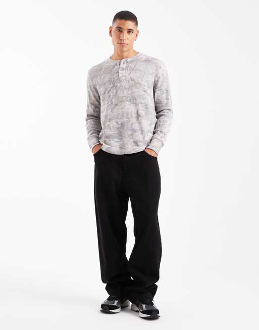 Hollister - Top Henley thermique à manches longues - Camo, 2 de 5