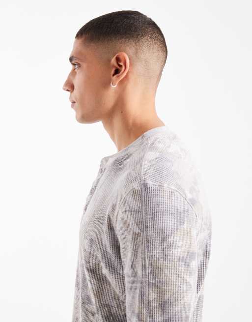 Hollister - Top Henley thermique à manches longues - Camo, 4 de 5