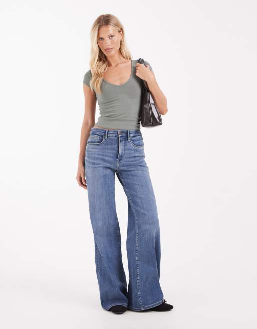 Hollister top réversible col V en kaki, 3 de 4