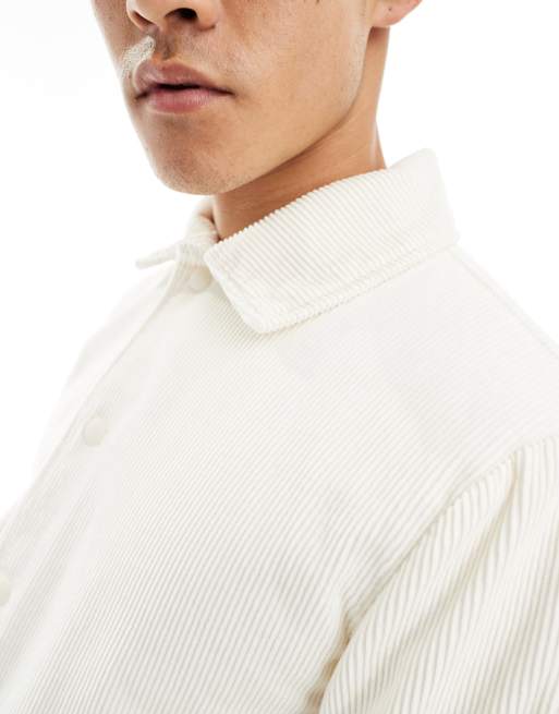 Hollister Trainerjacke aus Cord in CremeweiB