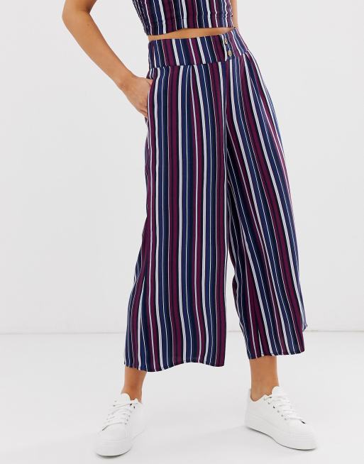 Hollister trouser in stripe co ord
