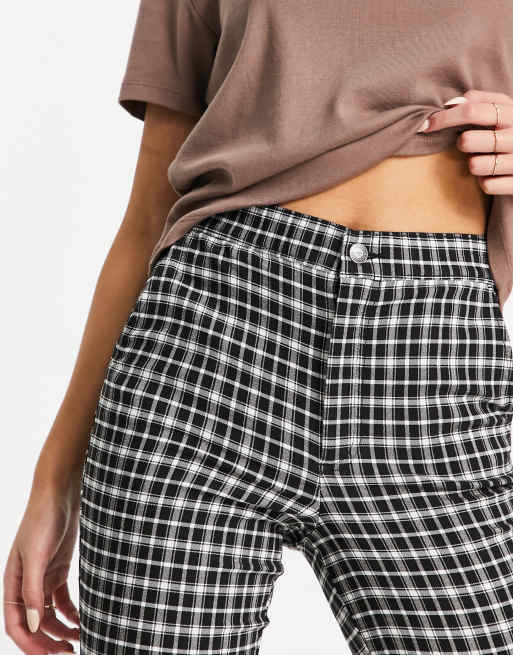 Hollister shop tartan trousers