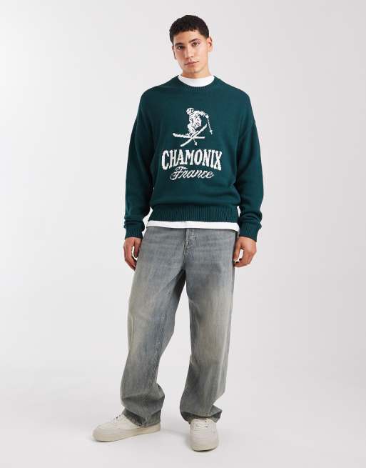 Hollister - Trui met motief in groen, 2 van 5