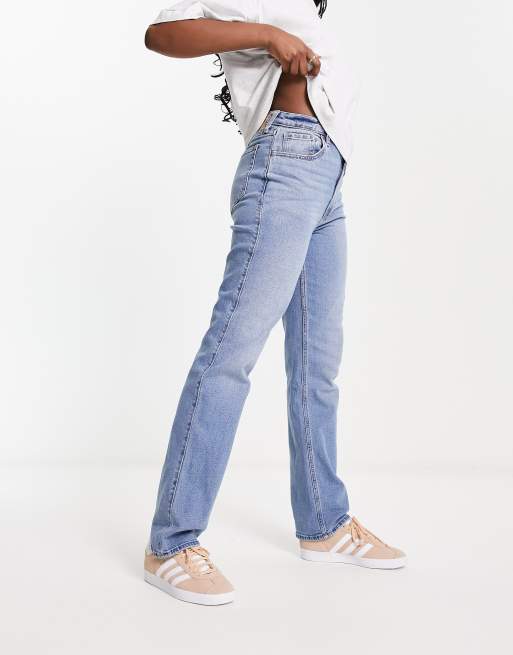 Hollister ultra high rise 90s straight leg jeans in multi print